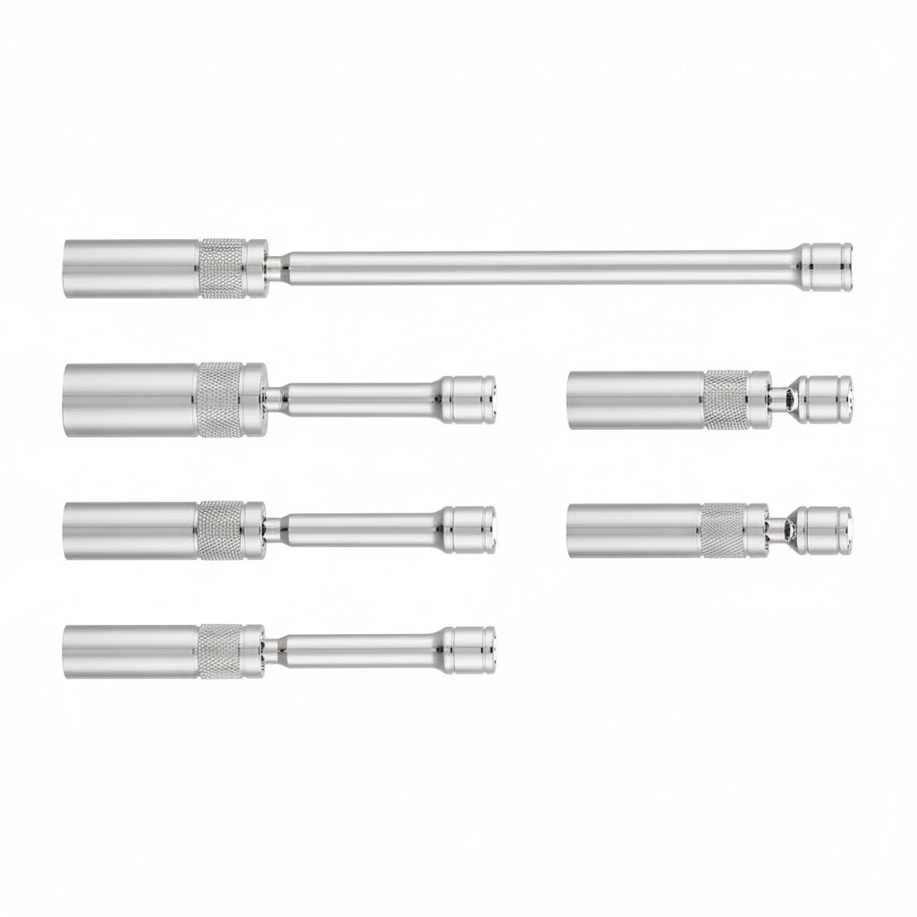 6PCS Magnetic Swivel Spark Plug Socket Set – Thin Wall 3/8" Drive