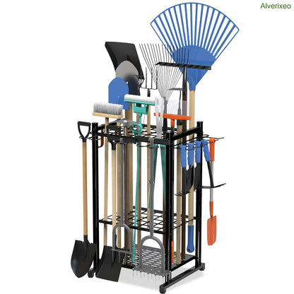 Heavy Duty Garden Tool Organizer Rack for Garage & Shed