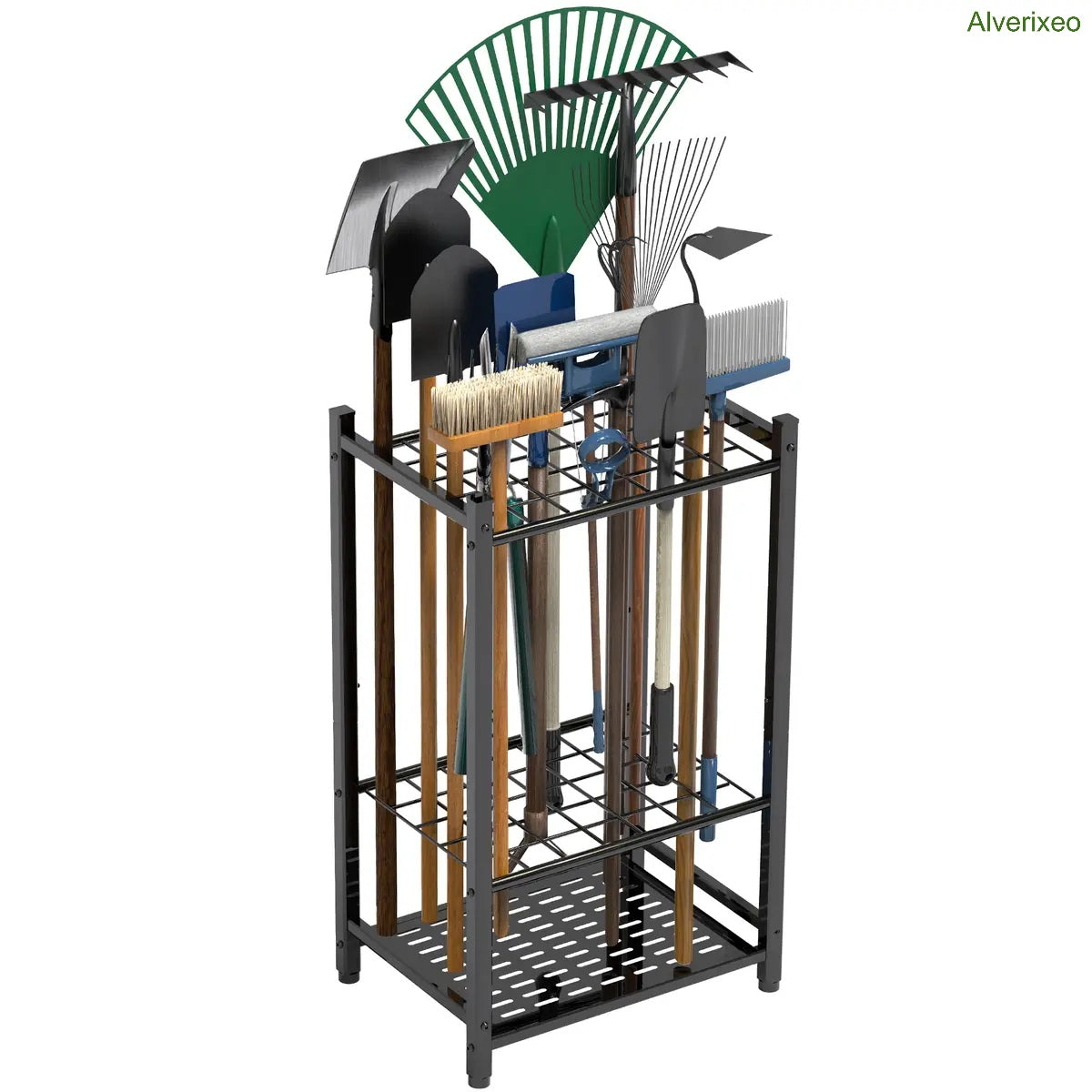 Heavy Duty Garden Tool Organizer Rack for Garage & Shed