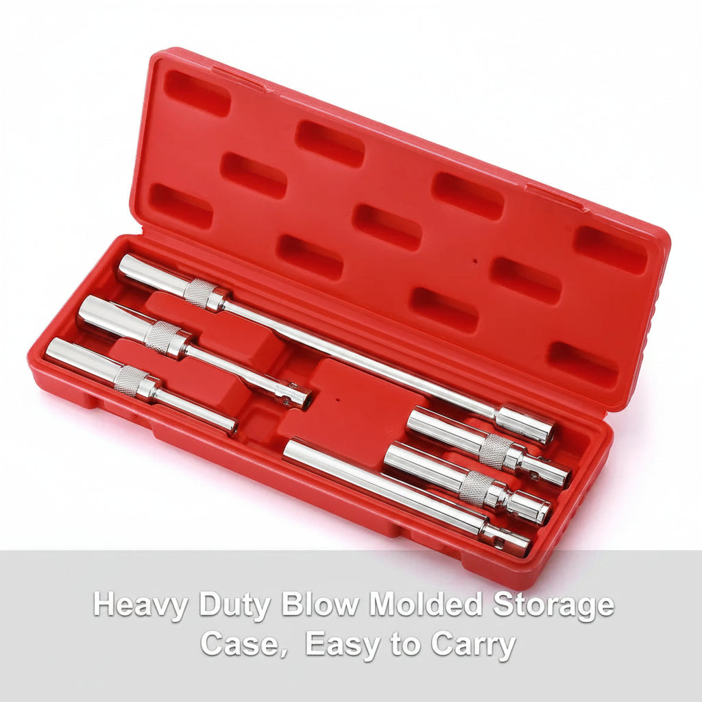 6PCS Magnetic Swivel Spark Plug Socket Set – Thin Wall 3/8" Drive