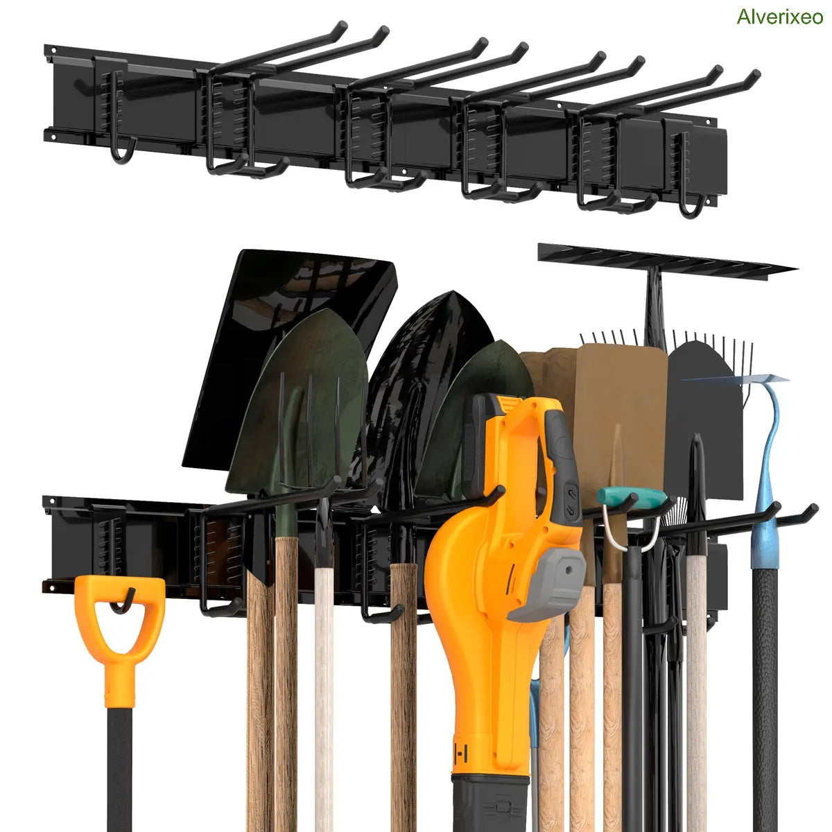 Heavy Duty Garden Tool Organizer Rack for Garage & Shed