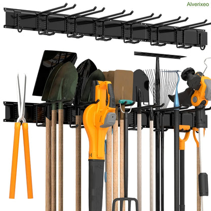 Heavy Duty Garden Tool Organizer Rack for Garage & Shed